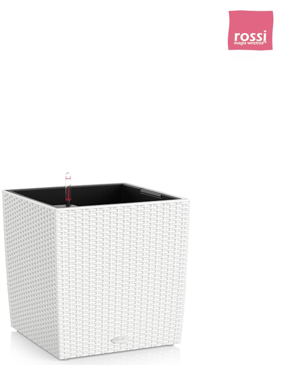 Lechuza Cube Cottage donica matowa z wyjmowanym wkładem 15376