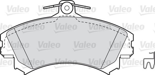 VALEO klocki hamulcowe 598318 598318