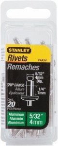 STANLEY Nit aluminiowy , zrywalny 3 x 6 mm, 20 szt. (1-PAA44T)