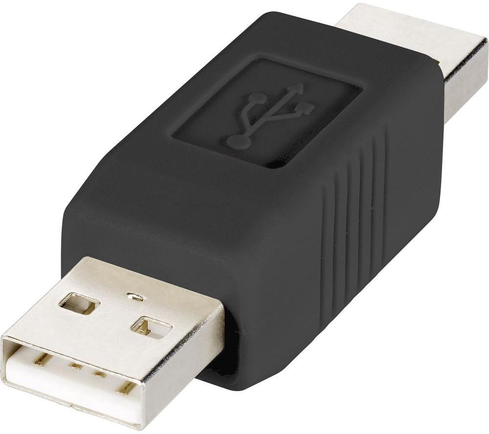 Renkforce Przejściówka adapter USB 2.0 Renkforce rf-usba-02 rf-usba-02 [1x Złącze męskie USB 2.0 A 1x Złącze męskie USB 2.0 A]