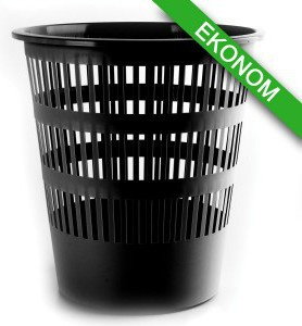 Donau PBS Kosz na śmieci ażurowy mały 12l czarny DN355-2