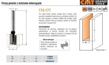 CMT FREZ PROSTY WIERCĄCY HM D=16 I=40 L=90 S=8 CMT174.161.11