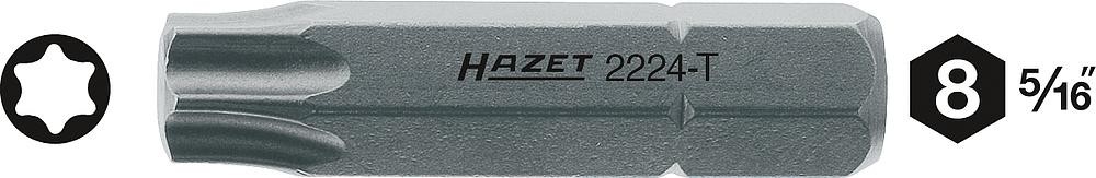 Bit z końcówką Torx T 27 Hazet stal specjalna C 8 1 szt. (2224-T27)