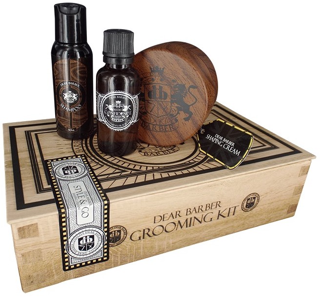 Dear Barber Style and Go Shaping Cream Kit | Zestaw do stylizacji włosów szampon + krem do stylizacji + woda toaletowa