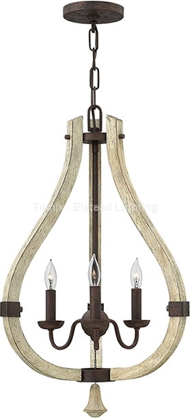 Elstead Lighting Lampa wisząca MIDDLEFIELD kol. RDZAWE ŻELAZO (HK/MIDDLEFIELD3) - Hinkley -
