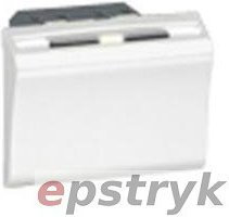 Legrand Mosaic | Łącznik hotelowy - 2 moduły biały 230V~, 078445,