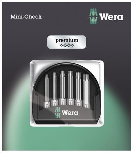 Wera Bity Mini-Check TX 50 mm 05073637001 TORX stal narzędziowa 6 szt
