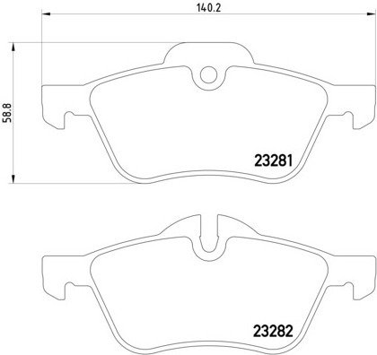 Mintex Zestaw klocków hamulcowych, hamulce tarczowe MDB2162