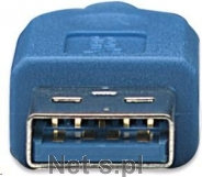 Manhattan Kabel USB 3.0 A-Mikro B długość kabla1 m, niebieski[325417]