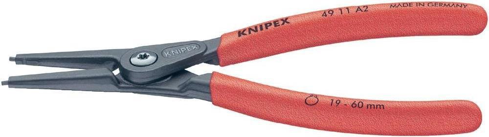 Knipex szczypce precyzyjne do pierścieni zewn. na wałach 4911 A2 19 - 60 mm 180 (49 11 A2)