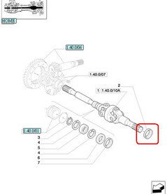 CNH USZCZELNIACZ KRÓTKIEJ PÓŁOSI 87521513