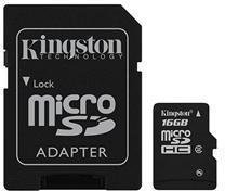 Kingston Micro SD Class 10 + adapter 16GB (SDC10/16GB)