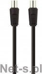 Belkin Kabel Antenowy 75dB Coax M/M czarny 1m F3Y053bf1M