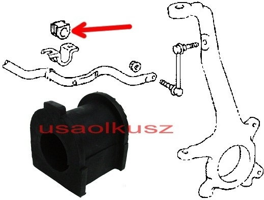 FEBEST Guma przedniego drążka stabilizatora Toyota FJ Cruiser GSJ10 2006- 48815-