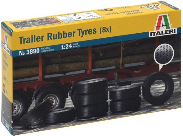 Italeri Trailer rubber tyres 3890