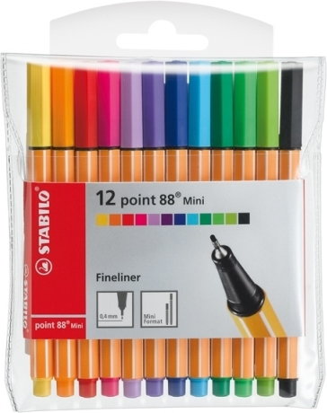 Stabilo Cienkopis point Mini 88 - etui 12 szt. 688/12-1