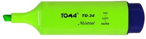 Toma Zakreślacz MISTRAL zielony TO010-4