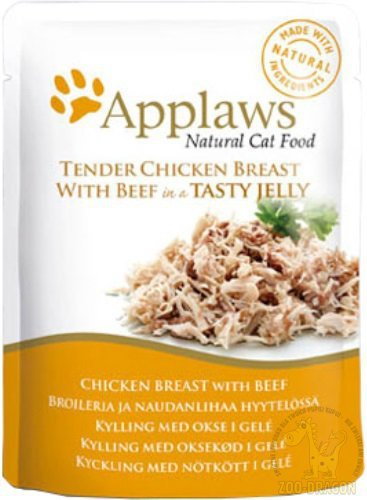 Applaws Saszetka Kurczak z wołowiną w galarecie 70g 8252CE-A