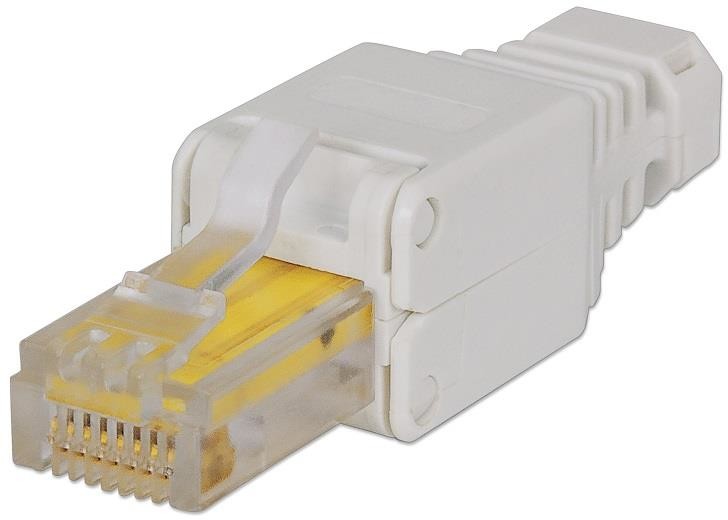 Intellinet Beznarzędziowy wtyk RJ45 UTP Cat5e/6 na drut i linkę 790482