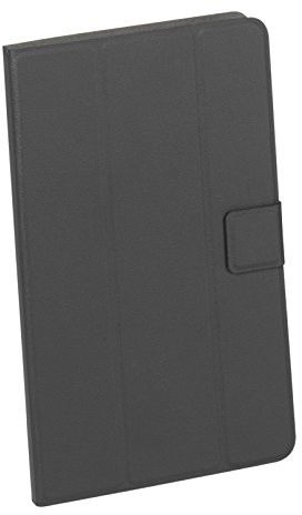 Vivanco T-uf10bl uniwersalny Ultra-płaska ze sztucznej skóry torba z klapką z funkcją stania do tabletu. czarny 4008928367607