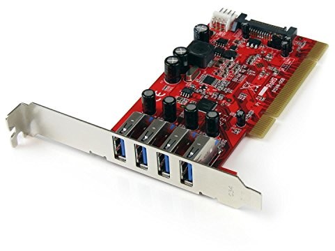 STARTECH.COM StarTech. com 4 port USB 3.0 PCI Schnittstellenkarte-PCI USB 3.0, czerwony PCIUSB3S4