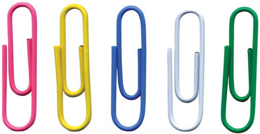 Office products Spinacze orkągłe okrągłe , 28mm, w woreczku, mix kolorów 18088849-99