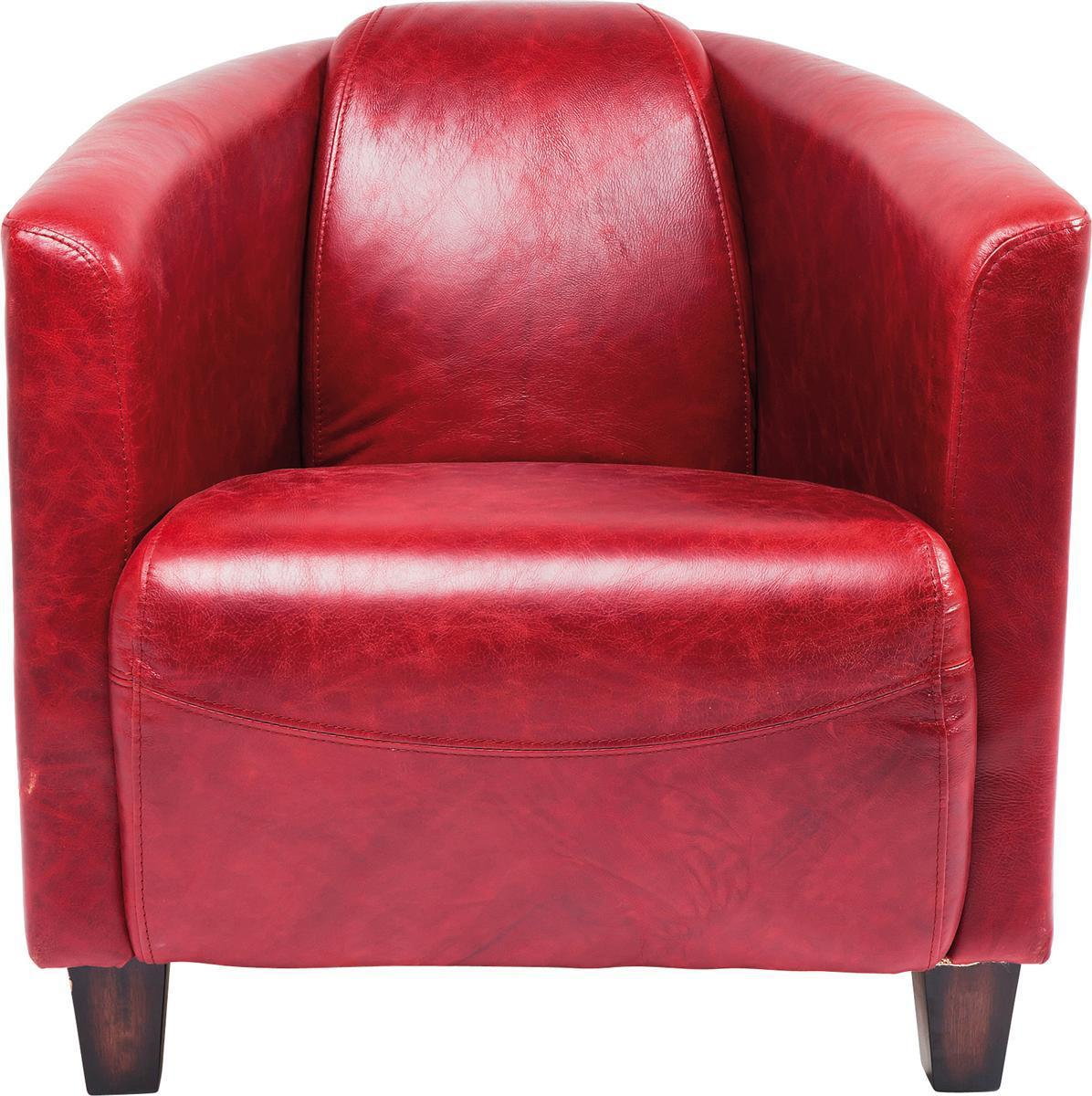 Kare Design Cigar Lounge Red Fotel Tkanina skóra Ekologiczna - 78813