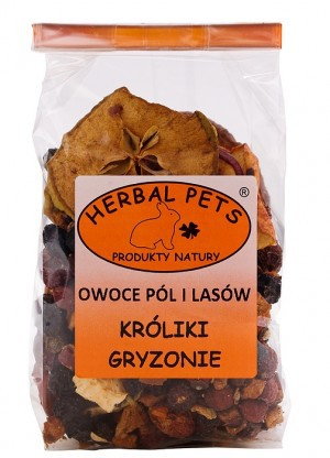 Herbal Pets Owoce pól i lasów 0,1 kg - uzupełniająca karma Dla gryzonia HP-09