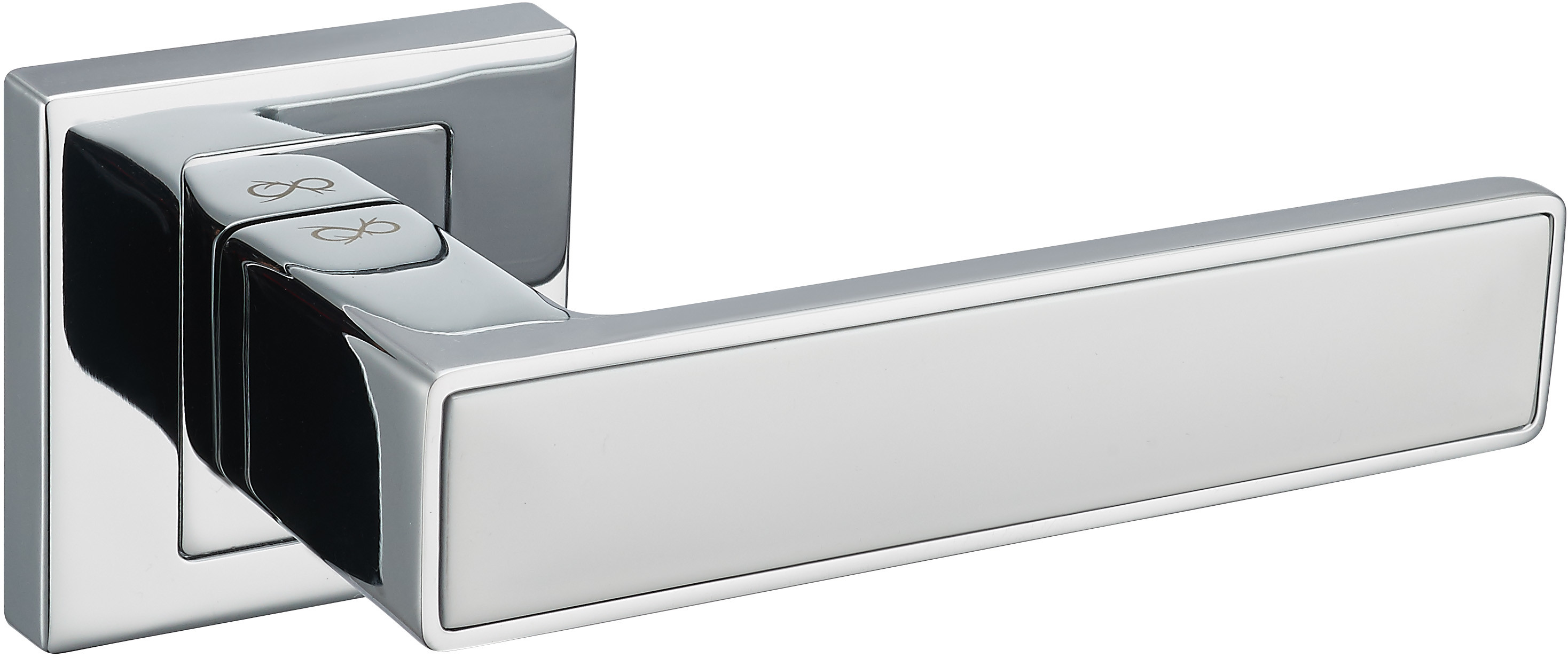 Infinity line KLAMKA CONCEPT NA ROZECIE KWADRATOWEJ CHROM/BIAŁY KCK 700/800