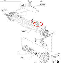 CNH ŁOŻYSKO CZOPU PRZEDNIEJ OSI 5119660