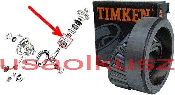 TIMKEN Łożysko wałka ataku tylnego mostu Ford Maverick 2001-2008 pinion INNER