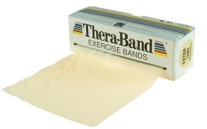 Thera-Band Taśma Do Ćwiczeń, 5,5 M, Opór: Ekstra Słaby, Beżowa (20010LUDW)