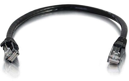 CABLESTOGO C2G 0,5 m-CAVO gekr euztes kabel sieciowy CAT 5e (UTP)  Cavo Patch, kolor: czarny, czarny 10 m 83187