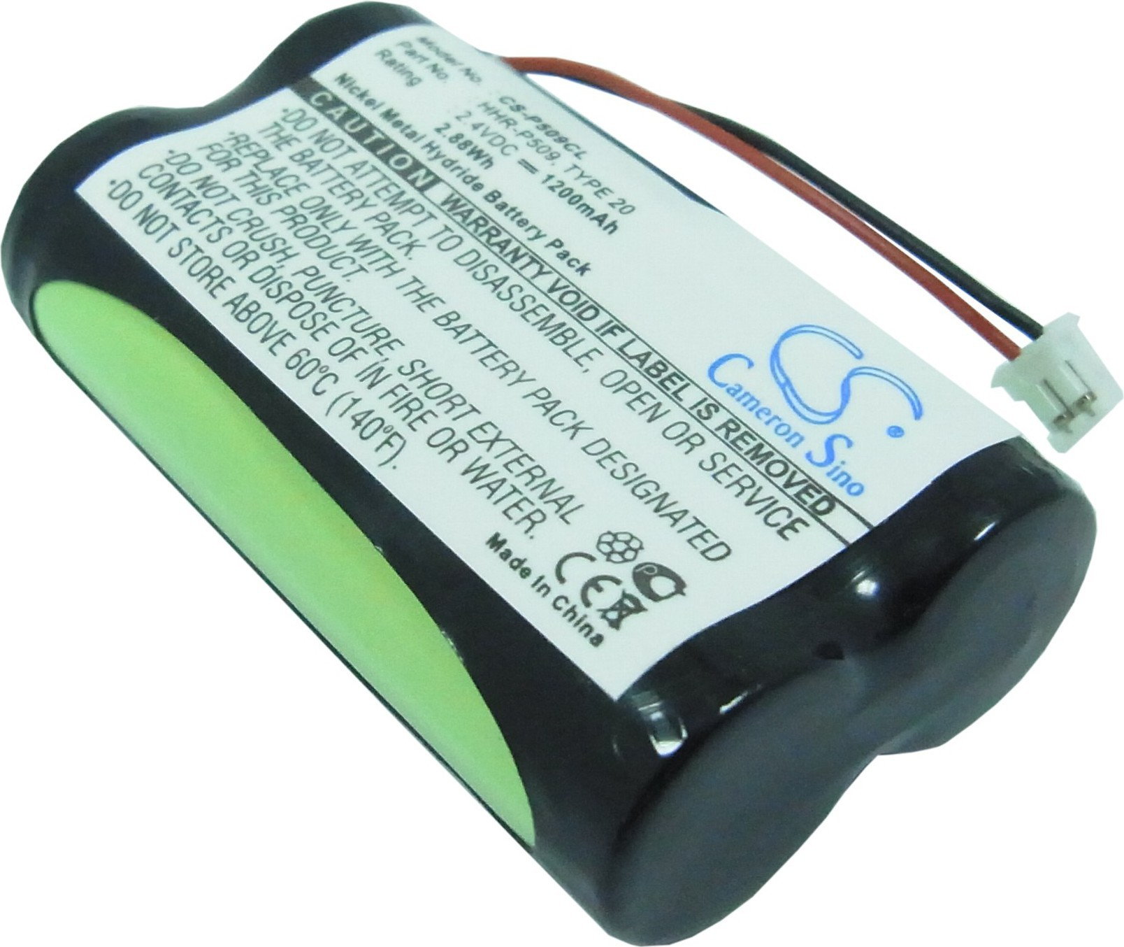 Cameron Sino Panasonic HHR-P509 1200mAh 2.88Wh 2.4V NiMH () CS-P509CL