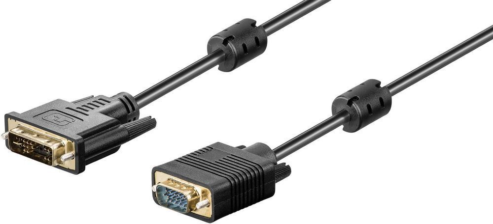 Goobay Kabel DVI VGA 93259 [1x Złącze męskie DVI 12+5-pin 1x Złącze męskie VGA ] 10 m czarny