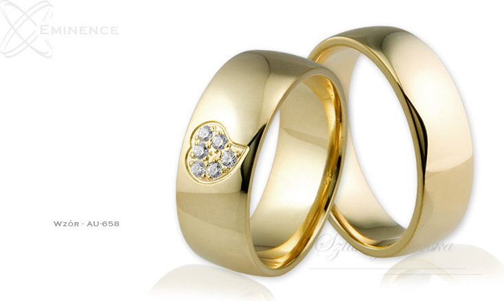 Eminence Obrączki ślubne - wzór Au-658