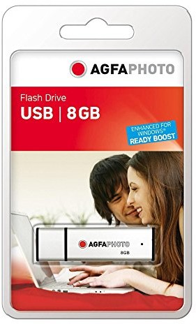 AgfaPhoto 8 GB pamięci flash Stick USB 2.0 Srebrny 4250255101175