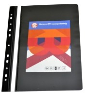 KBK Skoroszyt wpinany A4 twardy czarny PP195-2