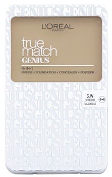 Loreal True Match Genius w kompakcie 4 v 1 3.W Golden Beige SPF 30 7 g