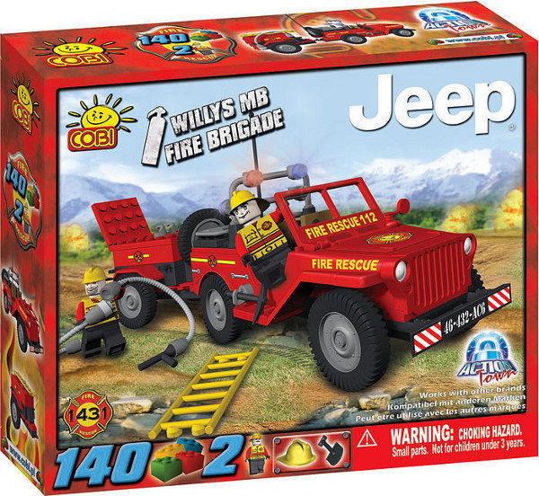 Cobi Jeep Willys Brygada Strażacka 1431