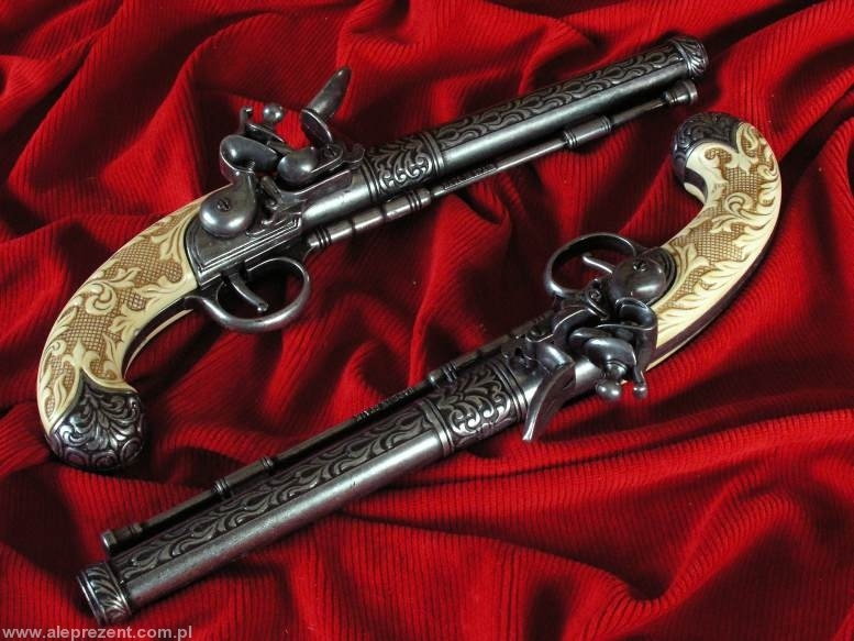 Hiszpania PISTOLETY POJEDYNKOWE ZESTAW Z XVIIIw.