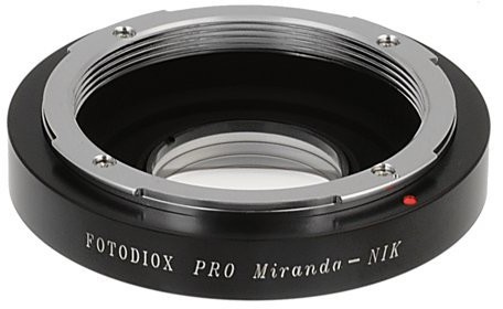 Fotodiox Pro Lens Mount Adapter, Miranda Lens to Nikon F-AS D7200, D5000, D3000, D300S i wyszukiwania Mount Camera D90 DX Miranda-NikonF-Pro