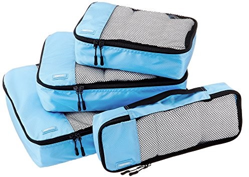 AmazonBasics Torba do przechowywania odzieży , kolor: niebieski, nylon ZH1509009F1