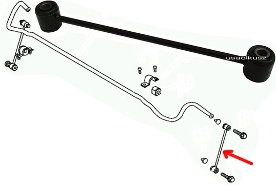 BAW Łącznik stabilizatora tylnego Dodge Charger