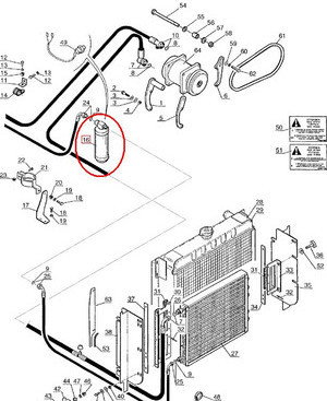 CNH FILTR OSUSZACZ KLIMATYZACJI NEW HOLLAND 85812680