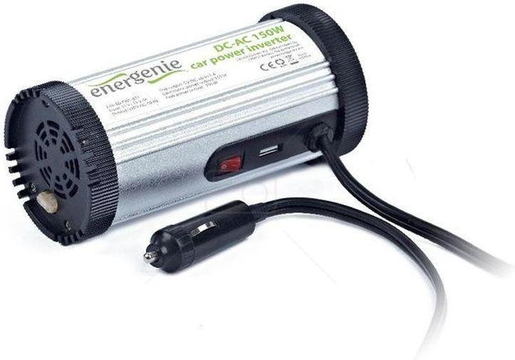 EnerGenie SAMOCHODOWA 12 V->230V 150 W Tak- (EG-PWC-031)