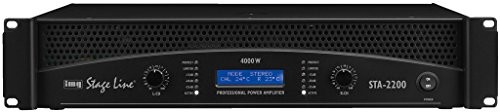 IMG Stage Line STA-2200 profesjonalna Stereo wzmacniacz PA Czarny 25.0490