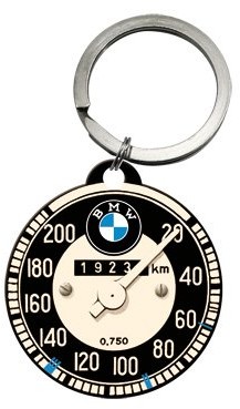 Nostalgic-Art 48016 okrągły brelok w kształcie tachometru BMW, 4 cm 48016