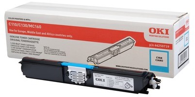 OKI Toner OKI C110 C130N MC160N Cyan 1,5k) 44250719 44250719