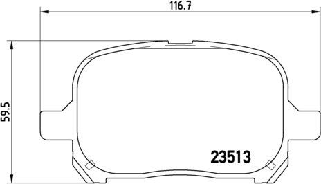 BREMBO Zestaw klocków hamulcowych, hamulce tarczowe P 83 040